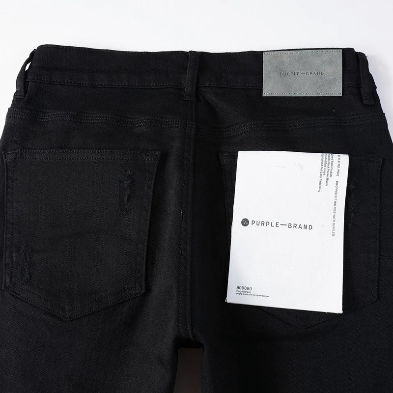 PURPLE JEANS BLACK SLIM FIT - VICE