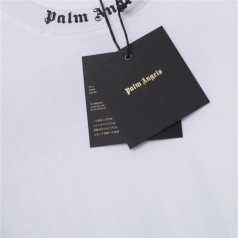 PALM ANGELS PINK LOGO TEE