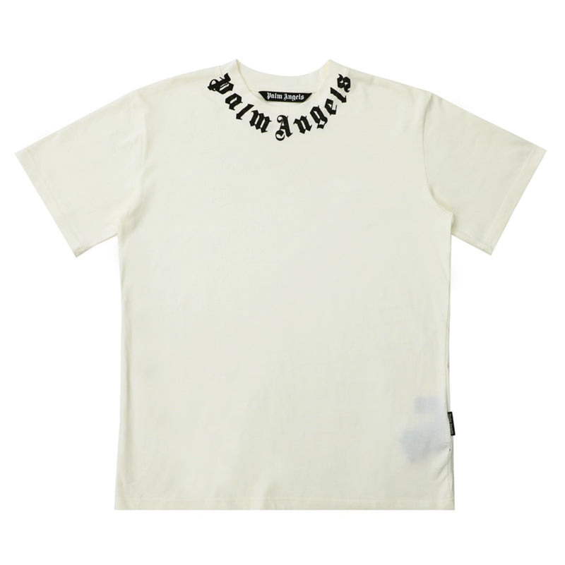 PALM ANGELS NECK LETTERS TEE