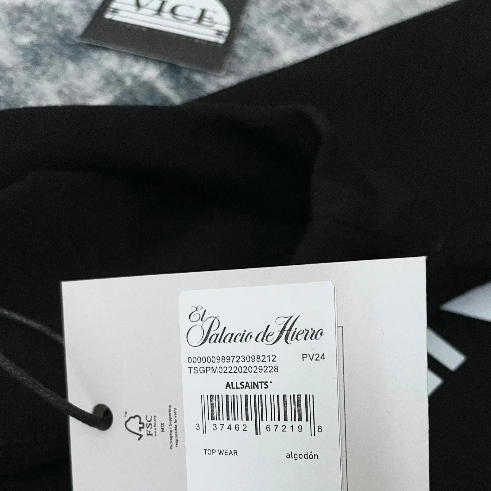 ALLSAINTS LONDON BLACK TEE