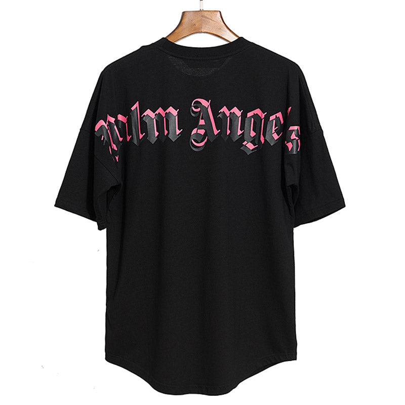 PALM ANGELS PINK LOGO TEE