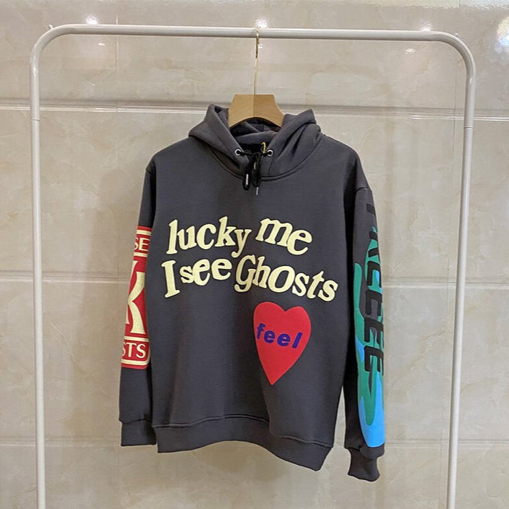 LUCKY ME I SEE GHOSTS HOODIE