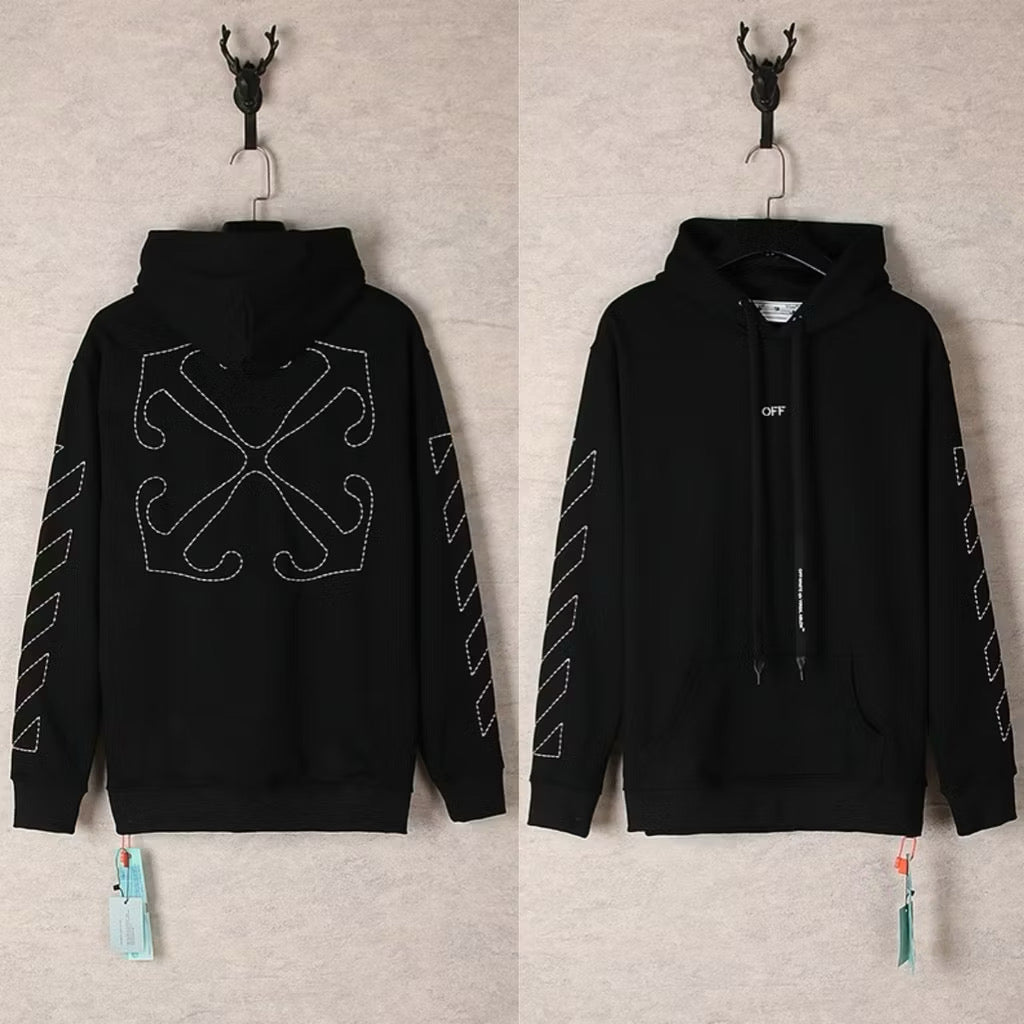 OFF-WHITE BORDER ARROW HOODIE