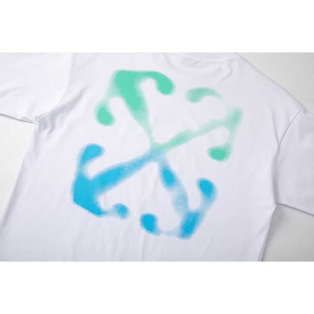 OFF-WHITE BLUE MIXED ARROW TEE VICE