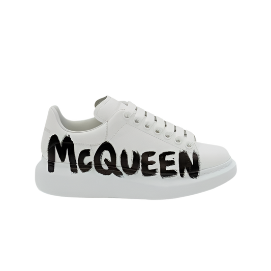 ALEXANDER MCQUEEN GRAFFITI WHITE-BLACK - VICE