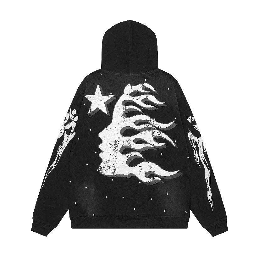 HELLSTAR BLACK HOODIE - VICE