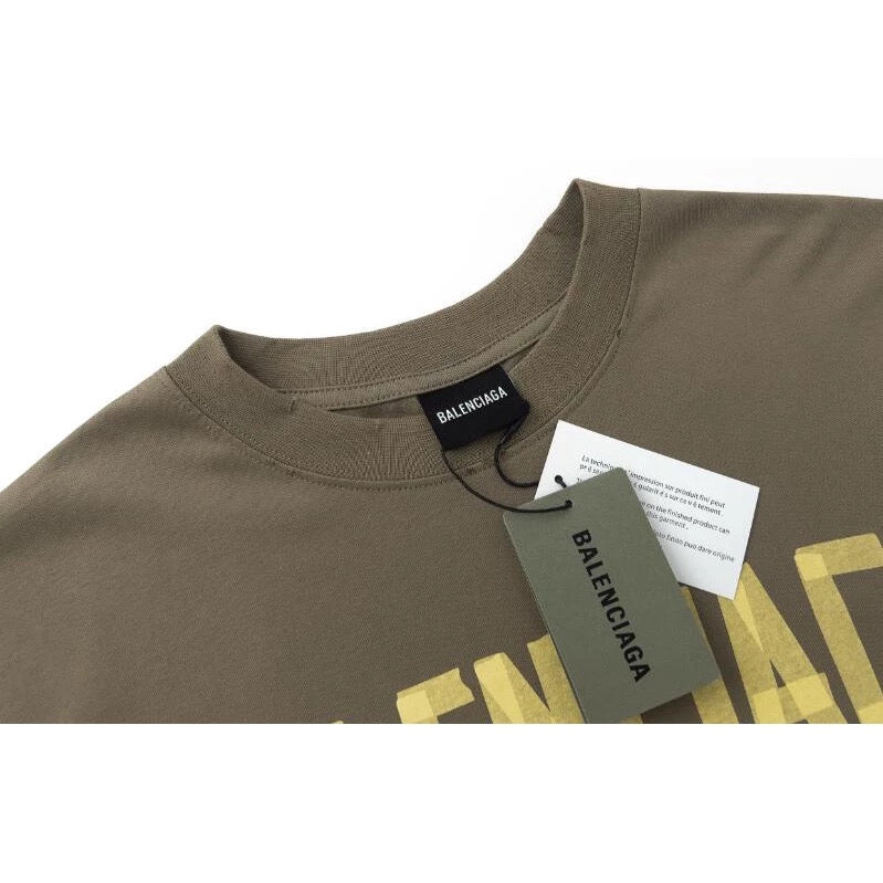BALENCIAGA BROWN MOCHA TYPE TEE - VICE