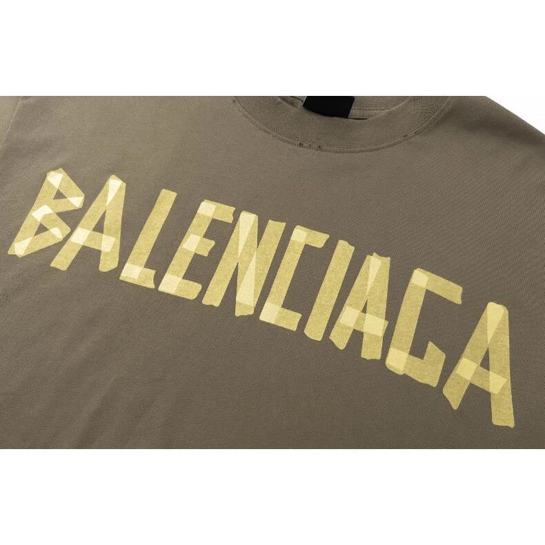 BALENCIAGA BROWN MOCHA TYPE TEE - VICE