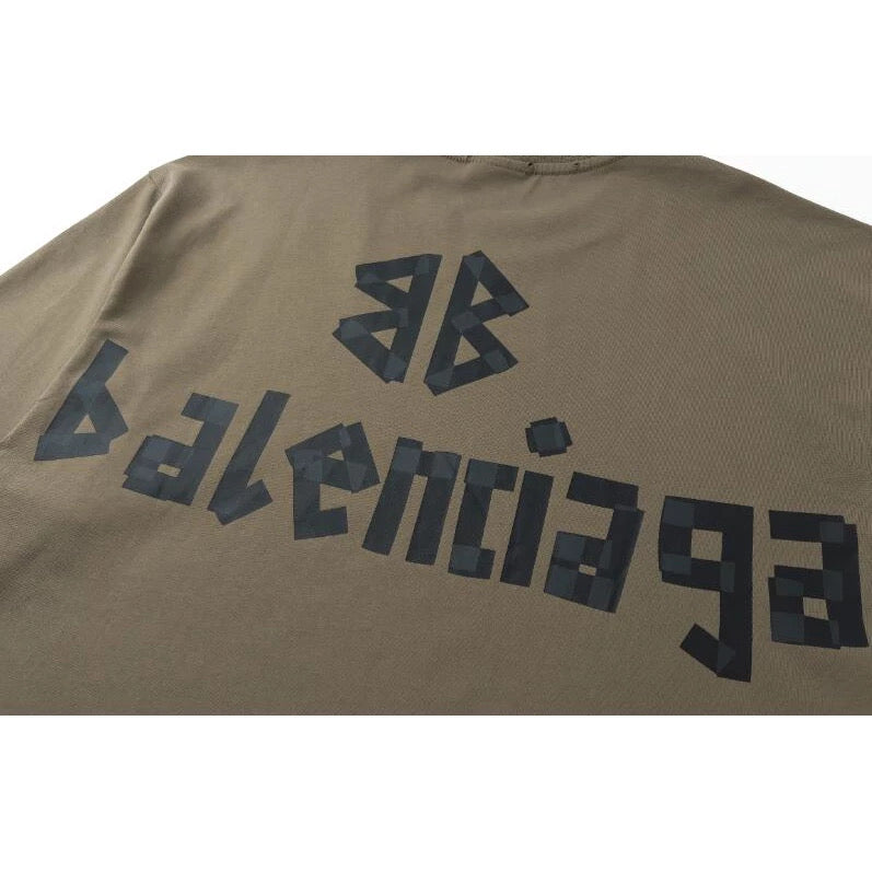 BALENCIAGA BROWN MOCHA TYPE TEE - VICE