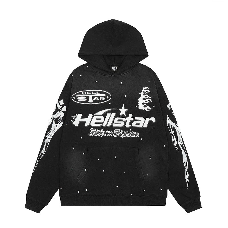 HELLSTAR BLACK HOODIE - VICE
