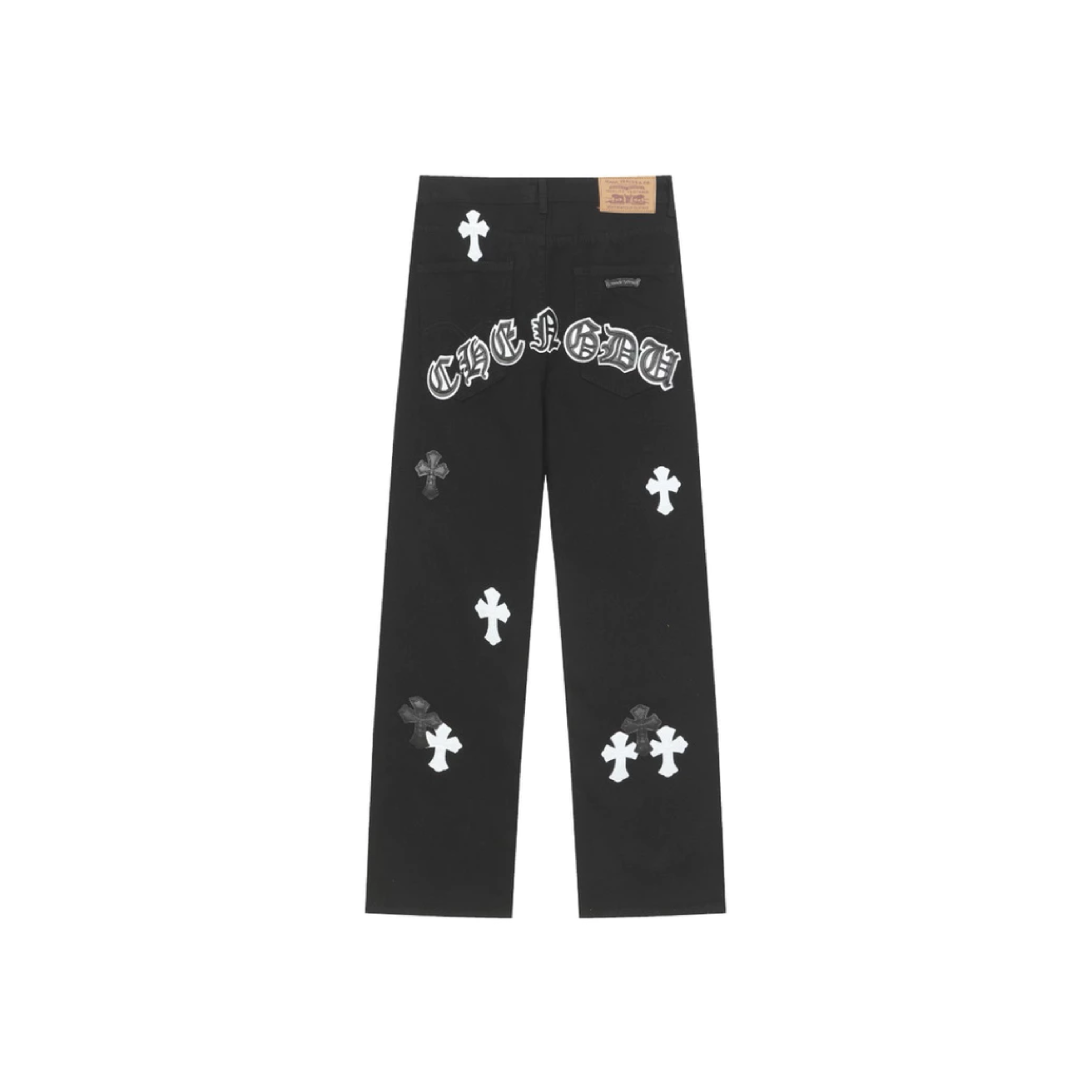PANTALON CHROME HEARTS BLACK CROSS
