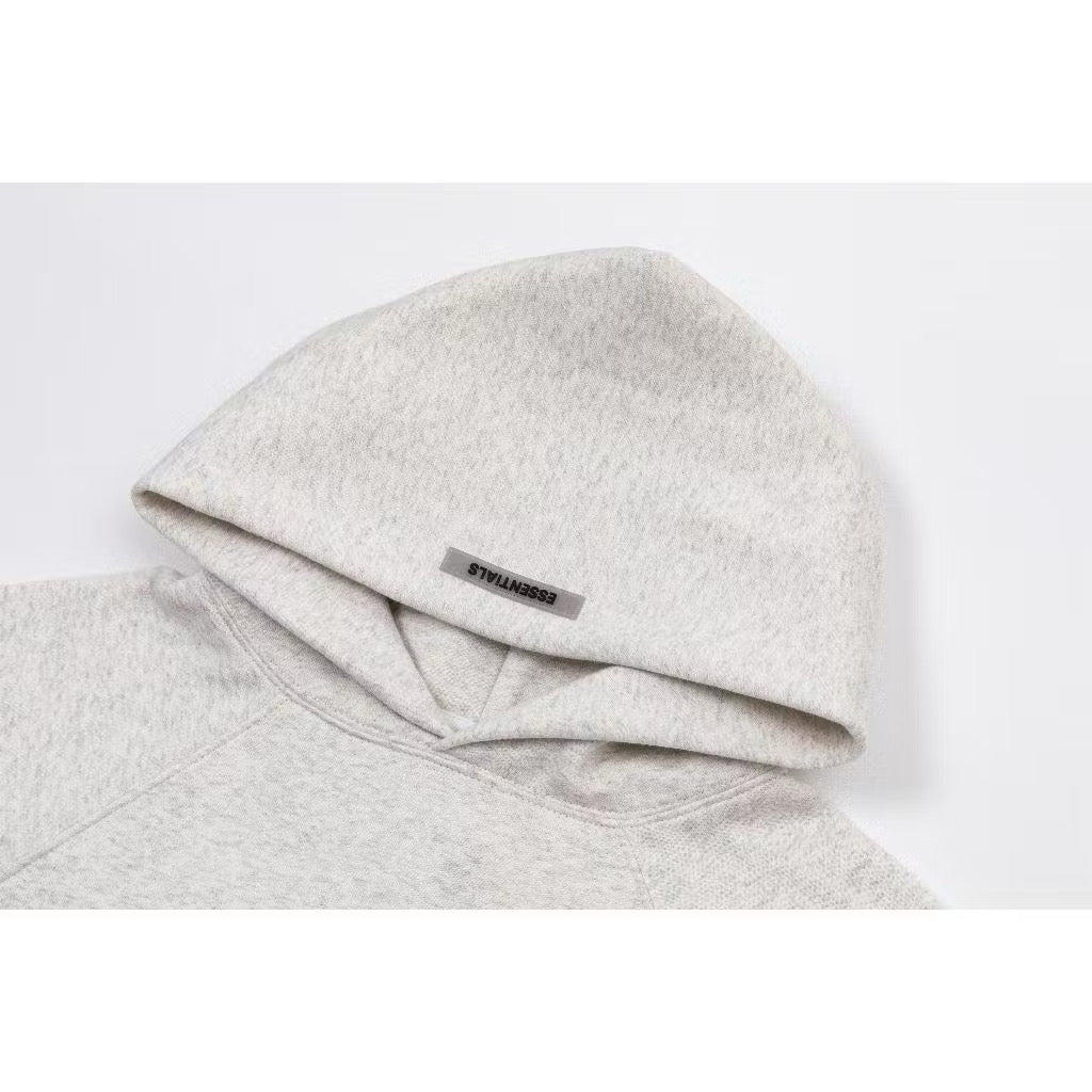 ESSENTIALS RED LOGO HOODIE