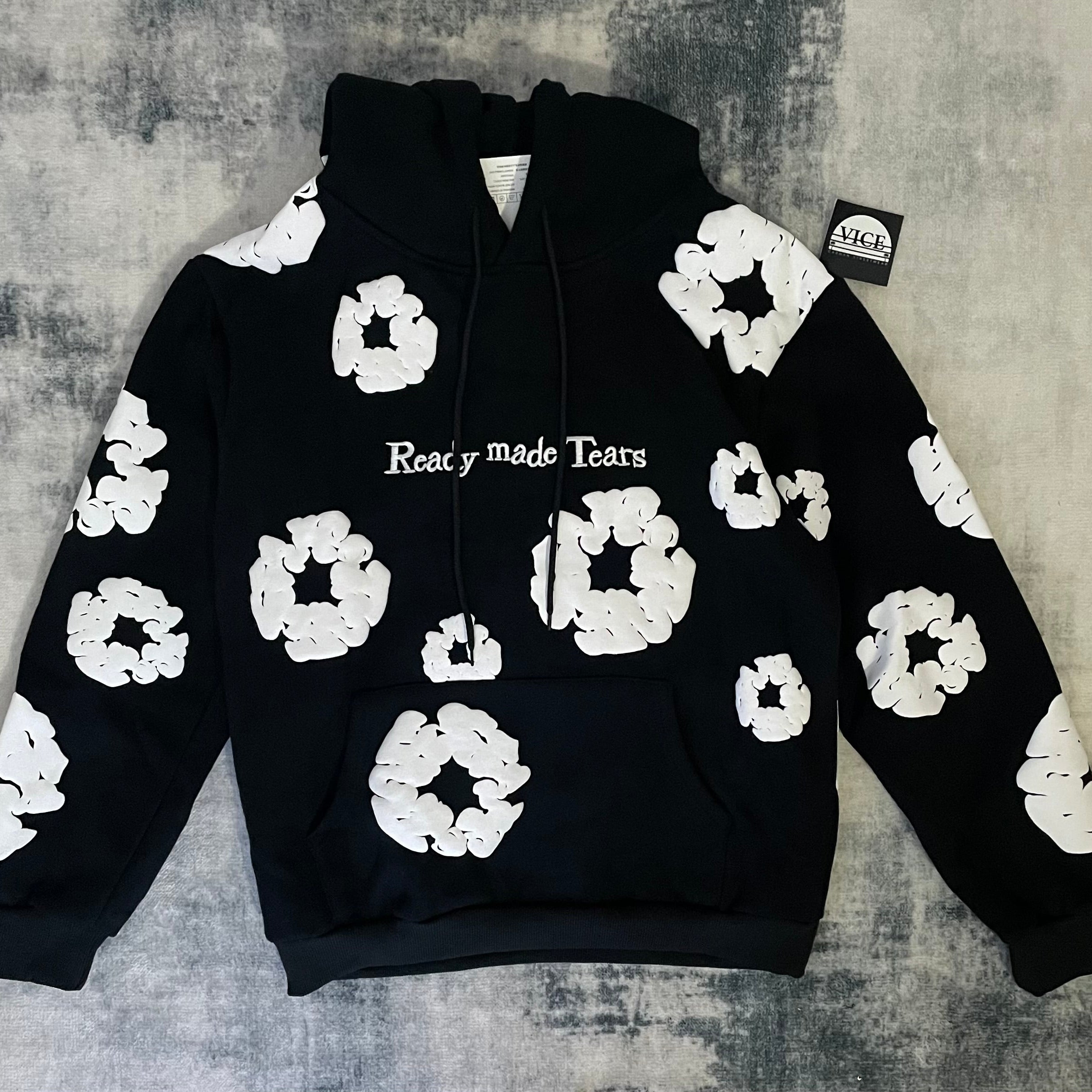 DENIM X READYMADE TEARS HOODIE