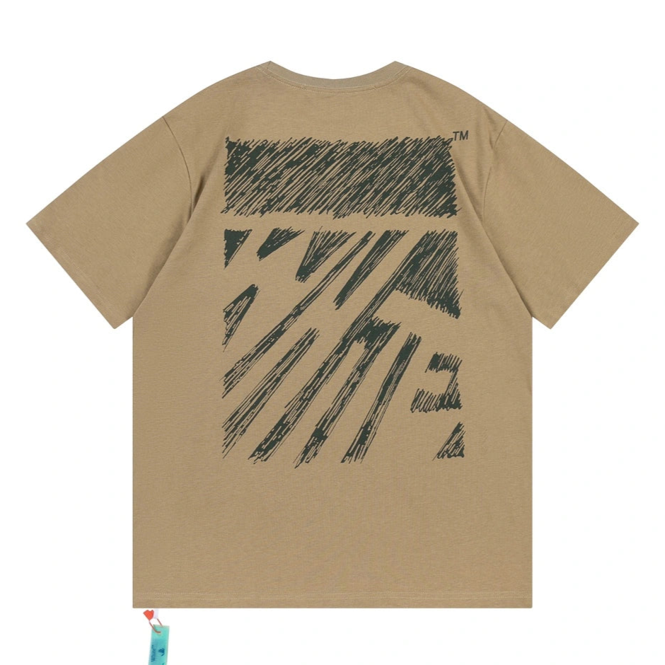 OFF-WHITE BROWN TEE - VICE