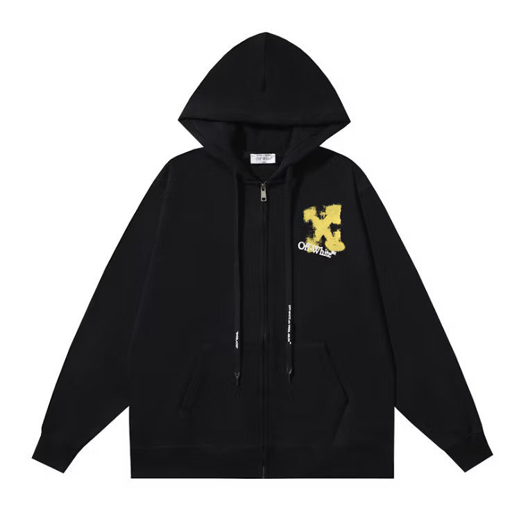 OFF-WHITE YELLOW SPRAY HOODIE