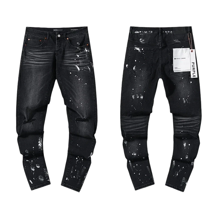 PANTALÓN PURPLE JEANS NEGRO SLIM