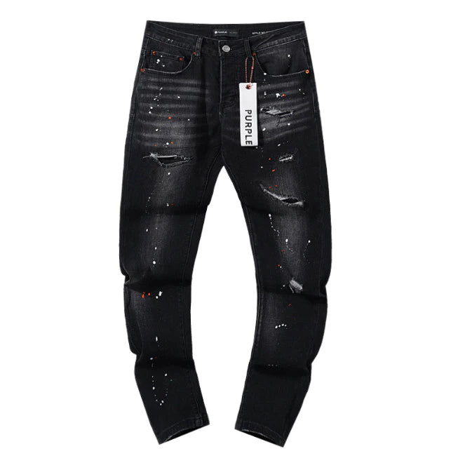 PANTALÓN PURPLE JEANS NEGRO SLIM FIT