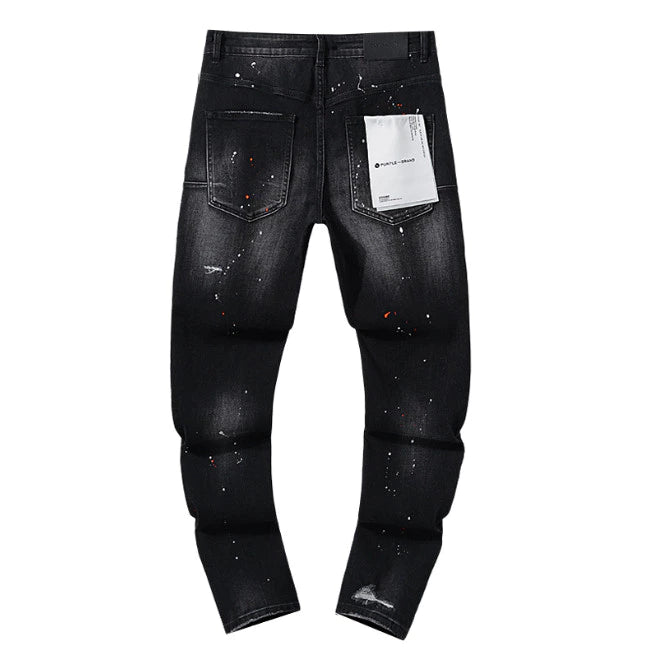 PANTALÓN PURPLE JEANS NEGRO SLIM FIT