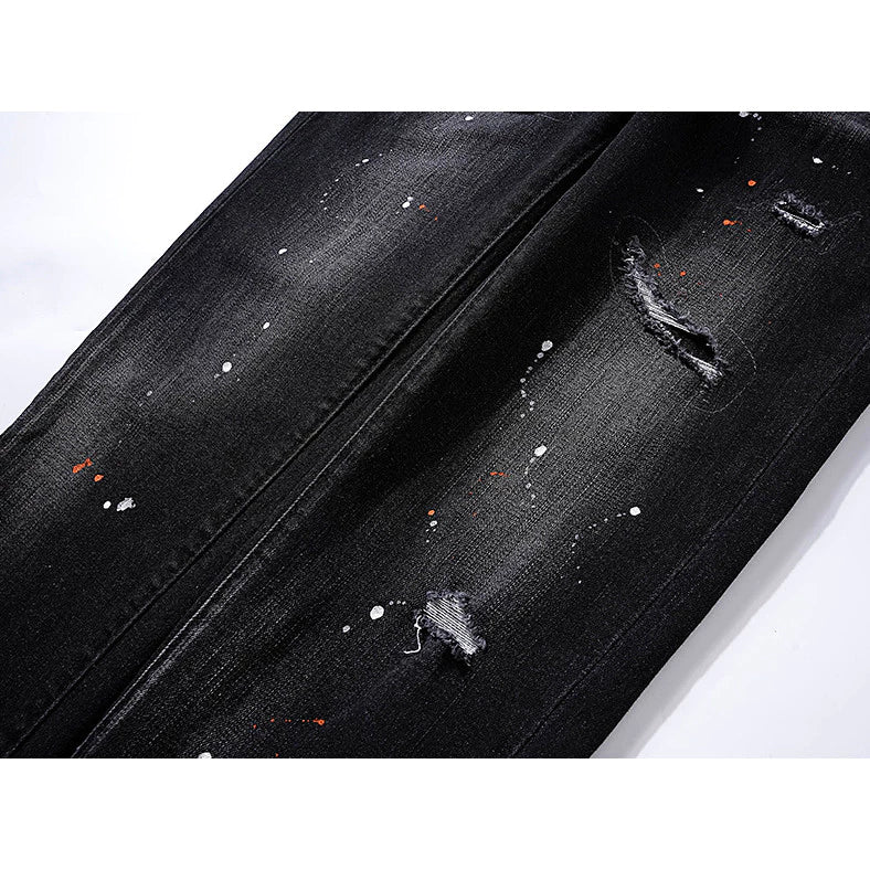 PANTALÓN PURPLE JEANS NEGRO SLIM FIT