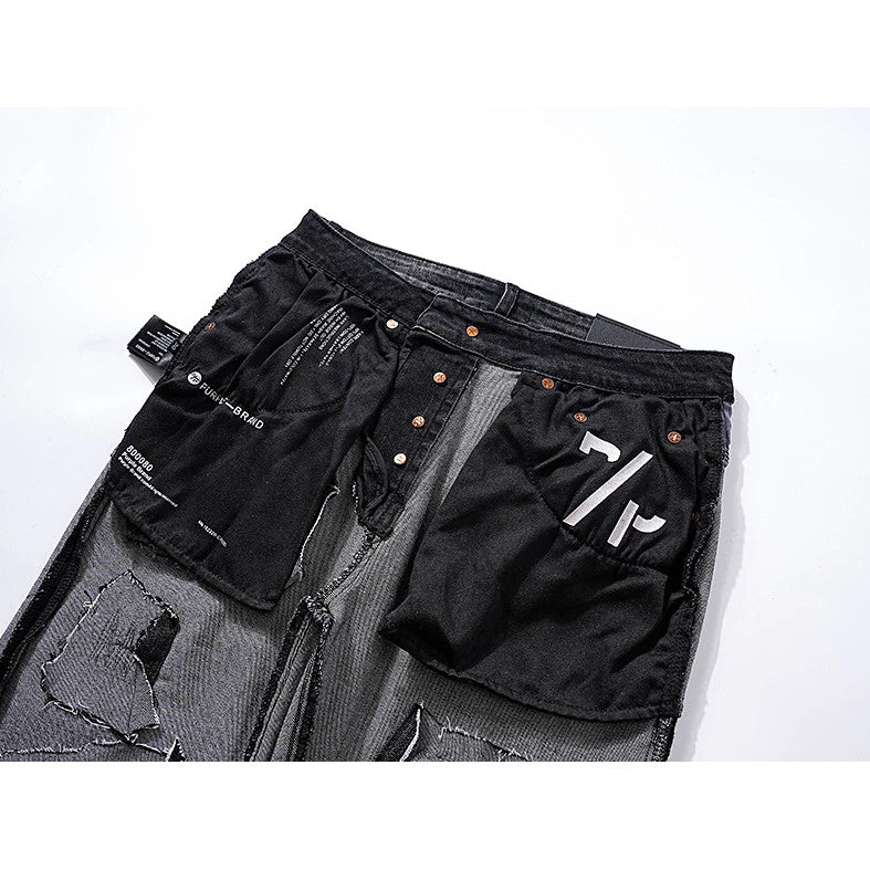 PANTALÓN PURPLE JEANS NEGRO SLIM FIT