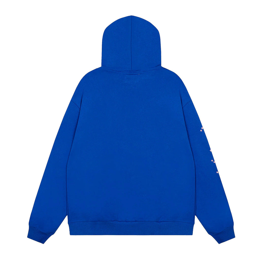 SP5DER BLUE HOODIE