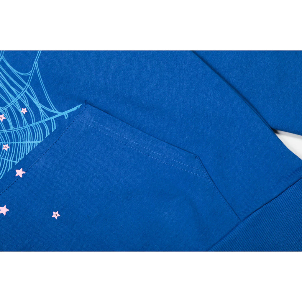 SP5DER BLUE HOODIE