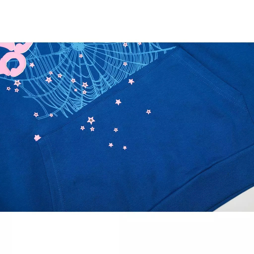 SP5DER BLUE HOODIE