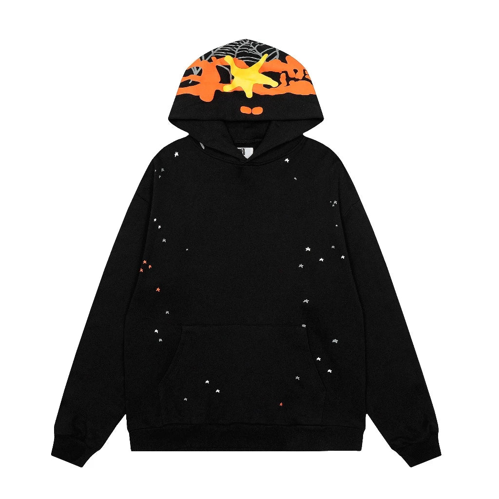 SP5DER WEB BLACK HOODIE