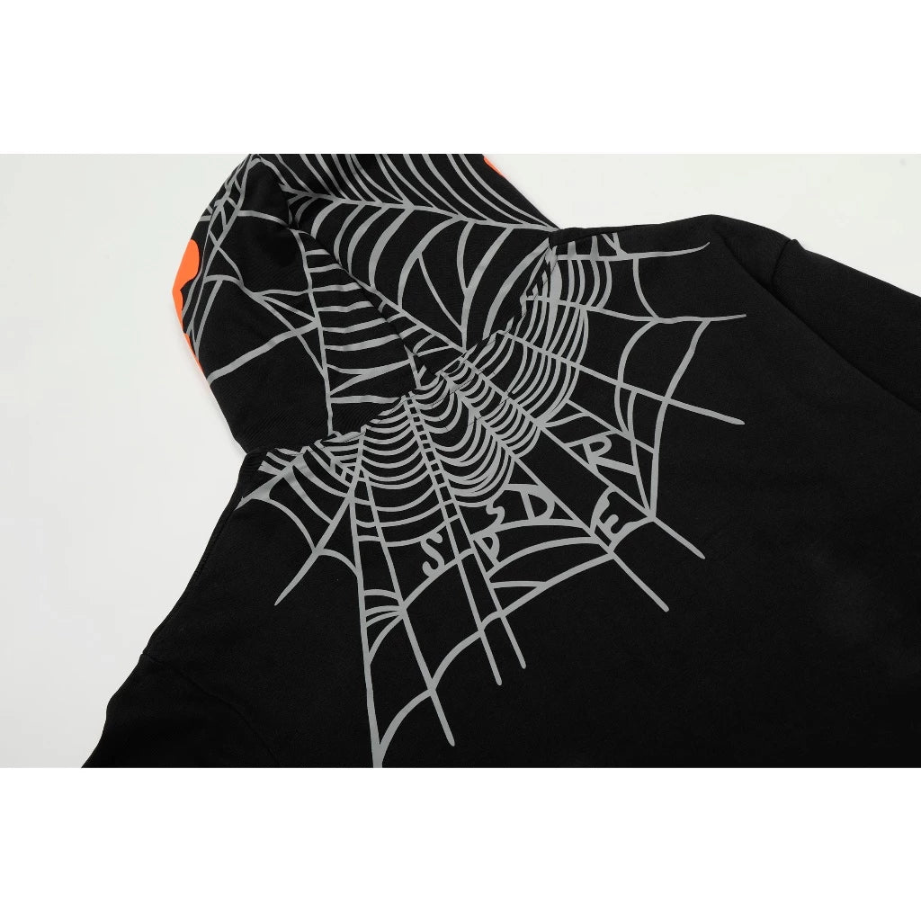 SP5DER WEB BLACK HOODIE