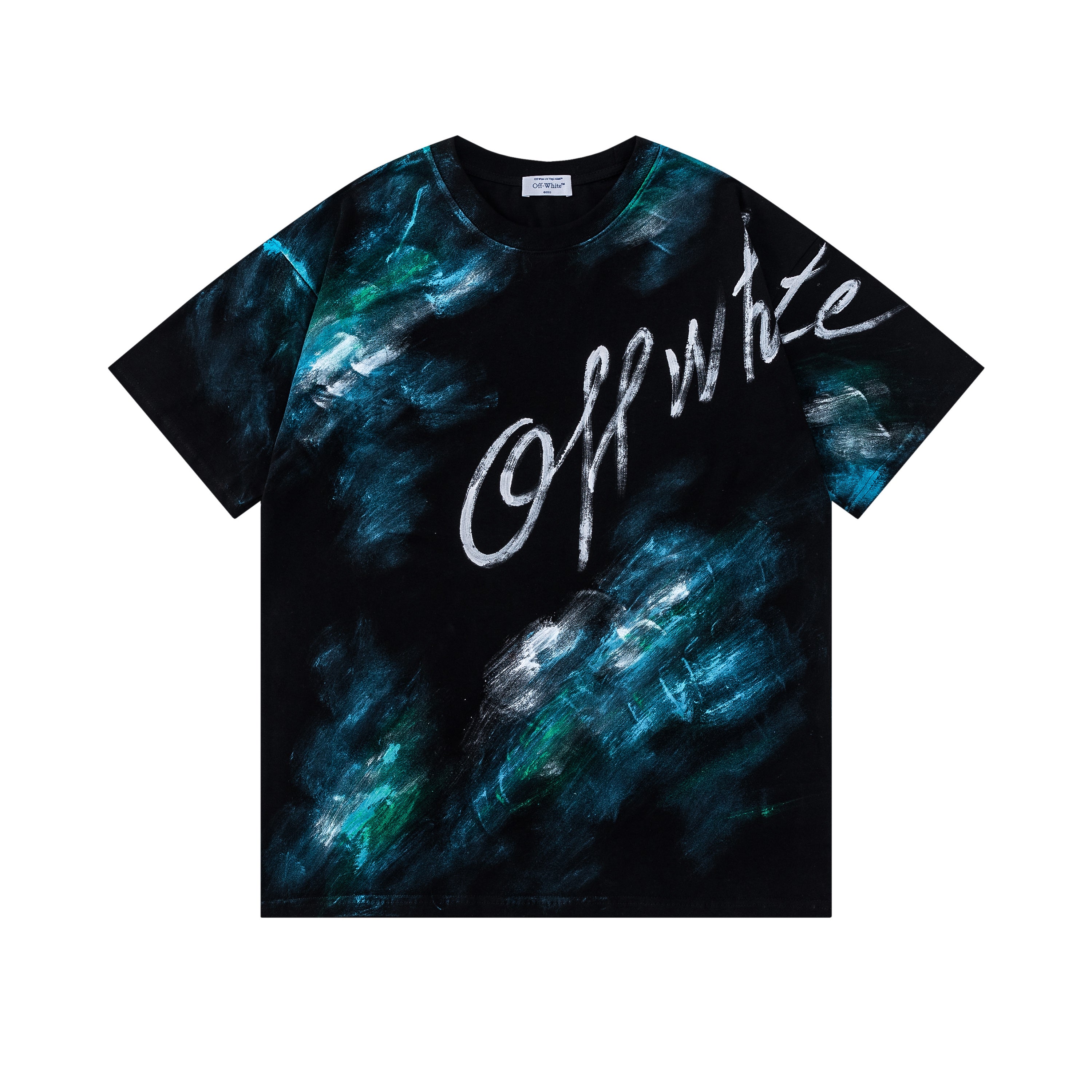 OFF-WHITE BLUE WORLD TEE