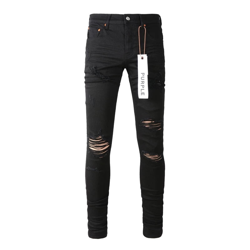 PURPLE JEANS BLACK SLIM FIT - VICE