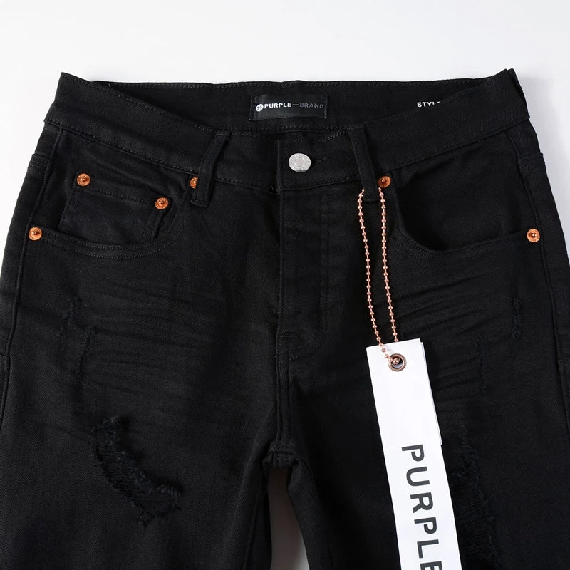 PURPLE JEANS BLACK SLIM FIT - VICE