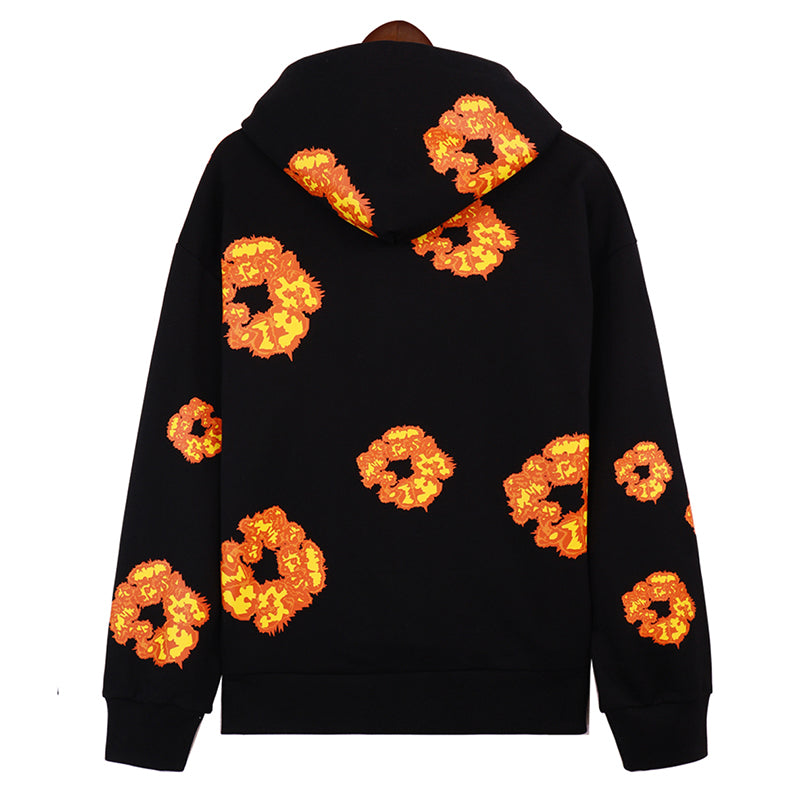 DENIM X OFFSET WREATH HOODIE - VICE