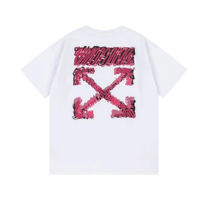 OFF-WHITE PINK ARROW TEE