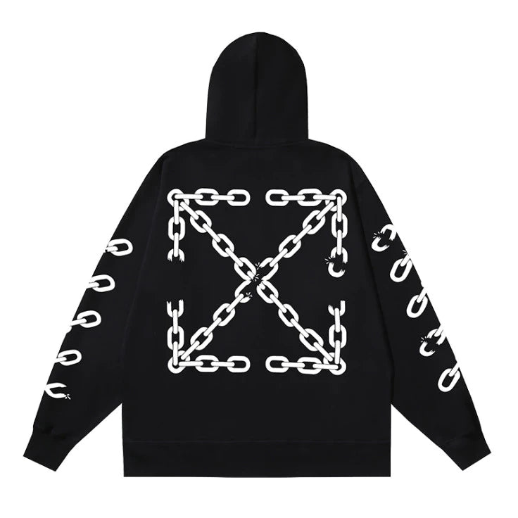 OFF-WHITE CHAIN HOODIE