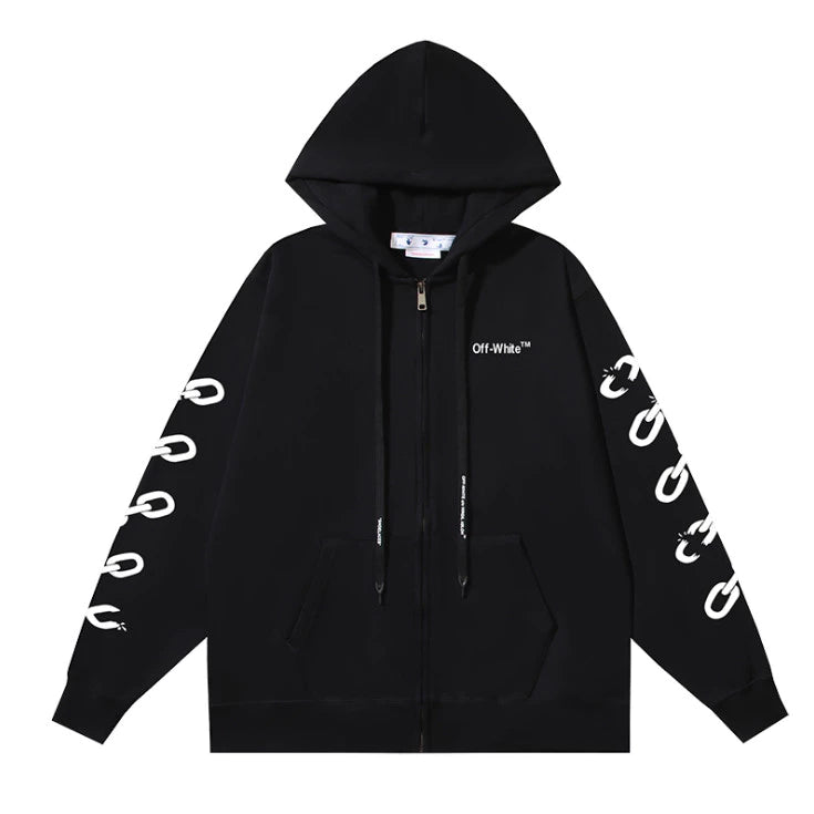 OFF-WHITE CHAIN HOODIE