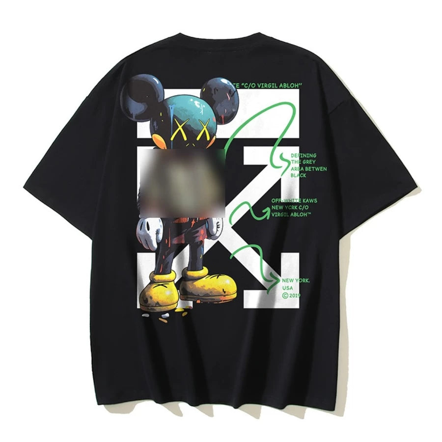 CAMISA OFF WHITE X KAWS
